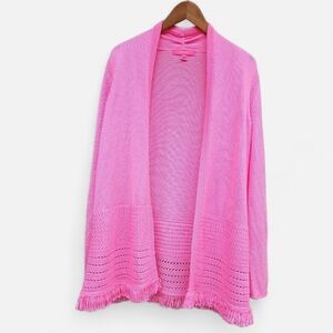 Lilly Pulitzer Vibrant Pink Cowl Neck Sweater Size S